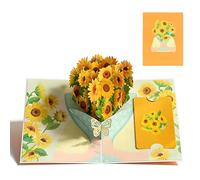 3D Pop Up Valentine Card, 3D Forever Flowers Rose Bouquet Greeting Gards Gift, Romantic Flower Card Birthday Cards Gift for Women, Mun, Wife, Girlfriend(I)