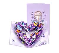 3D Pop Up Wedding Invitation Greeting Card - Birthday Thank You Handmade For Friends Lovers 3D Pop Up Invitation Card(Color 3)
