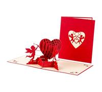 3D Popup Valentine Greeting Card User Friendly Paper Decoration Romance Various Occasion Birthday Wedding Gift