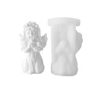 3D Prayer Angel Girl Silicone Fondant Mold Epoxy Resin Mold Pottery Plaster Chocolate Cake Decoration Kitchen Baking Angel Mold for Resin
