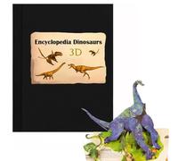 3D Prehistorica Dinosaur Encyclopedia Pop Up Books, Dinos Book for Kids 1-3, The Complete of Encyclopedia Prehistorica Dinosaurs Creatures,Gift for Dinosaur Lovers green