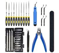 3D Print Accessories for Cleaning, Finishing and Printing 3D Prints DIY Problems，Includes Debur Tool, Cleaning and Removal Tool 3D Printer Tool Set