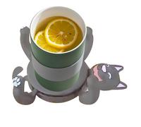 3D Print Cat Coasters, Cat C-oasters For Drinks, Novel And Cute Mug Holder, Funny 3D Printed Creative In The Shape Of C-ats, Party Favors for Lovers, Desk Decor Non-Slip Cup Holder