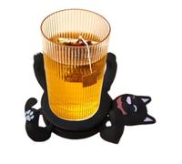 3D Print Cat Coasters, Cat Shaped Funny 3D Coasters, Non-slip Cup Holder, Creative Animals Statues Coffee Table Decor, Favors for C-at Lovers, C-at Box Coaster Set, for Kinds Cups, Coffee, Tea