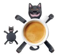 3D Print Cat Coasters | Funny Cats Cup Holder For Drinks | Cute Cats Coaster with Heat Resistant Base | Cat Coasters That Hold The Cup | Coffee Table Decor For Pet Lovers