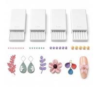 3D Print Clay Gel Ball Maker Tool, Nail Art Bead Roller for 3D Gel Flowers | Polymer Clay Roller 2mm 3mm 4mm 5mm Sphere Shaper Roller Tool for Perfect Round Beads, Earrings & Jewelry Making