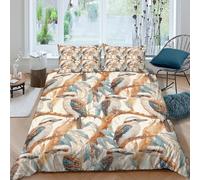 3D Print Com4table Microfibre Kookaburra birds Quilt Cover Breathable Bedding Sets w/Matching Pillowcase Australian wildlife art Comforter Cover Easy Care, Washable Bedroom Decor Single(140x200cm)