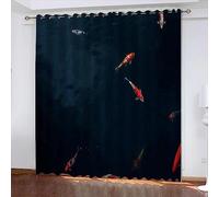 3D Print Door Curtains - Colorful Koi - Blackout Curtains Room Polyester Curtains With Eyelet Super Soft Pleat Curtains For Bedroom Kids Room Office Hotel 2 X 70 X 160 Cm -0I7Q0M0G1N7R1Z8A6V8Y1T4N9J3T