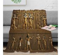 3D Print Egyptian Mural Throw Blanket 70x80inch(180x200cm) for Kids All Season Couch Bed Sofa Home Decor Ultra-Plush Fleece Blanket with Egyptian-god-list - Supreme Softness for Ultimate Quilt