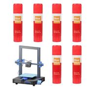 3D Print Glue - Bed Adhesive Solution | 6-Piece Solid Build Plate Glue with Warping Reduction Formula for 3D Printing Models, Scanning Accessories, Easy Stick Application
