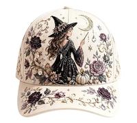 3D Print Halloween Dad Hat Ghost Pumpkin Bat Witch Snapback Cap