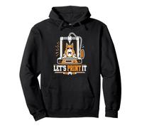 3D Print Let's Print It 3D Printer Funny 3D Print Pullover Hoodie