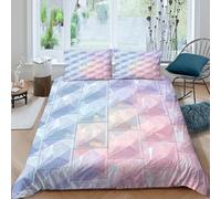 3D Print Skin-Friendly Microfiber Geometric patterns Duvet Cover All Season Bedding Sets w/ Matching Pillowcase Modern abstract Bed Quilt Cover Easy Care, Washable Teens Adults Super king（260x220cm）