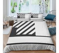 3D Print Skin-Friendly Microfiber Geometric patterns Quilt Cover Set All Season Bedding Pillow Shams Modern minimalist Duvet Cover Set Easy Care, Washable Kids Teens Boys Girls Super king(260x220cm)