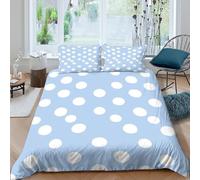 3D Print Skin-Friendly Microfibre Polka dots pattern Bedding Quilt Cover Easy Care Bedding Pillowcases Soft pastel design Bed Quilt Cover All Season Breathable Washable Home Decor Single(140x200cm)