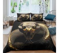 3D Print Soft Microfiber mythical serpent Comforter Cover All Season Bedding Set with Pillow Shams fantasy creature art Duvet Cover Easy Care, Washable for Kids Teens Boys Girls Single（140x200cm）