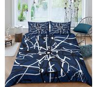 3D Print Soft Microfibre Abstract lines Bed Quilt Cover All Season Bedding Sets with Pillowcases Modern Style design Duvet Cover Easy Care Breathable Machine Washable for Home Decor Single（140x200cm）