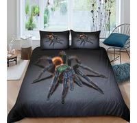 3D Print Ultra Soft Microfibre Spider exotic Bed Quilt Cover All Season Bedding Set w/ Pillow Shams Wild animal photography Duvet Cover Breathable, Easy Care, for Home Decor Single（140x200cm）