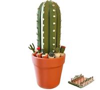3D Printed 32PCS Cactus Chess Board Set, Roll-Up Portable Travel Chess Board with Succulent Plant Design Pieces, Fun Novelty Chess for Plant Lovers, Home or Gift Use