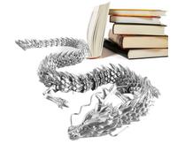 3D Printed | 3D Printed Dragon Figurine - Dynamic Pose Decoration Tool for Cars, Offices, Homes and Aquariums