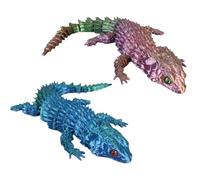 3d Printed, 3d Printed Toys, 3d Printed Animals, 3d Printed Lizardchameleon, 3d Printed Animals, Articulated Gecko Wall Climber Fidget Toy For Stress Relief, Office & Home Decor, For All Ages