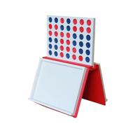 3D Printed 4 In A Row Game - Magnetic Book Shape Travel Board Game | Portable Foldable 2-Player Strategy Toy For Family Kids Adults 21.6cm 1 Piece