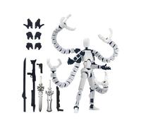 3D Printed Action Figure - 3D Printed Mobile Model, Placeable Mannequin with Thirteen Joints | Highly Detailed Table Display Collectible Ornament, Sculpture Of