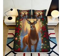 3D Printed African Sunset Elephant Fitted Sheet Microfiber Deep Pocket Non-Slip Bedroom Bedding Wrap Safari Mattress Fitted Cover for Adult Home 120x200x25cm