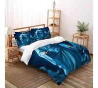 3D Printed Among Disciples Bedding Set with Girls Boys 3 Pcs Microfiber And Pillowcases With Zipper Closure Double(200x200cm)