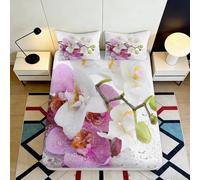 3D Printed Angel Floral Fitted Sheet Microfiber Deep Pocket Non-Slip Bedroom Bedding Angel Pattern Mattress Fitted Cover Washable Full Wrap for Home Single（90x200cm）