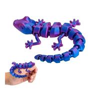 3D Printed Animal Figures, Articulated Flexible Lizard Toy, Multi Joint Moving Model for Kids Play, Durable PLA Design for Education Display Collecting Desk Decoration Gift