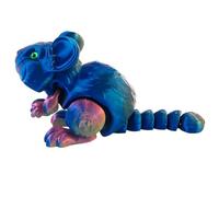 3D Printed Animal Figurine - Exquisitely Articulated Hamster Toy, Cute Fidget Sculpture | Flexible Home Office Desk Decoration, Creative Collectible Display Piece With Realistic Design For Animal Love