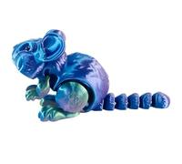 3D Printed Animal Figurine - Exquisitely Articulated Hamster Toy, Cute Fidget Sculpture | Flexible Home Office Desk Decoration, Creative Collectible Display Piece With Realistic Design For Animal Love