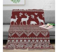 3D Printed Animal mural Couch Blanket Microfiber Warm Soft Bedding Indian folk art Cozy Throw Blanket Wrinkle Resistant Non Pilling for Dorm Dwellers University Students 60x80inch(150x200cm)