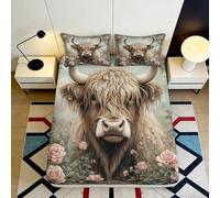 3D Printed Animal Pattern Fitted Sheet Microfiber Deep Pocket Bedroom Bedding Wrap Donkey Mattress Fitted Cover Non-Slip Washable Super King（180x200cm）