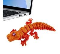 3D Printed Animal Toy: Articulated Lizard Decoration, Full Articulated Lizard Sculpture, Flexible 3D Printed Animal Toy, Fun & Interactive Desktop | Filled D
