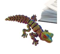 3D Printed Animal Toy - Articulated Lizard, Fully Articulated Lizard Sculpture, Flexible Animal Toy 3D Printed Fun Interactive Desk