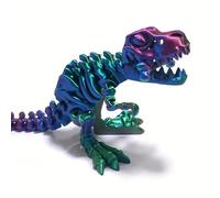 3D Printed Animals,3D Printed DinosaurSkeletons Figures with Bone,Dinosaur Flexible Rex Toys with Bone, Full Articulated Flexible Joints Home Office Decoration, Toys & Gifts for Kids & Adults（B）
