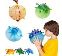 3D Printed Animals 3D Printed Stuff 3D Animals Inflatable Dinosaur-Random | Silicone Squeeze Ball Decorative Stress Relief Device Adult Office Desktop Venting Ornament Soft Flexible Structure