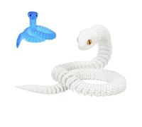 3D Printed Animals - Collectible Statue, 2.5 Ft Long Flexible vViper Snake Realistic Prank Toy Ornament | Polylactic Acid Articulated Figure for Kids Adults Party Home