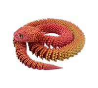 3D Printed Animals - Flexible Articulated Fidget Toys | 2.5 Ft Long 3D Printed Snake, Collectible Stress Relief Desk Figure, Fun Party Favor for Kids Adults, Decorative Home Ornament, Easter Basket