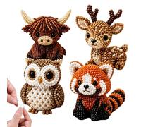 3D Printed Animals for Tiny Beadwork Kit, Miniature Craft Set | 3D Printed Fidget Toys | PVC Beads, Create Pocket Pets, Rainy Day Fun
