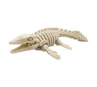 3d Printed Animals Mini 3d Prints Skeletal Mosasaurus 23cm/9.1in for Surprise Fantasy Gifts Stress Relief Home Office Decompression Decor-White