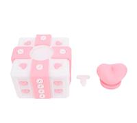 3D Printed Annoying Gift Box with Screws Funny Prank Present Box for Xmas Birthday Office Desktop Ornaments PLA Material 3.94 Inches (Pink White)