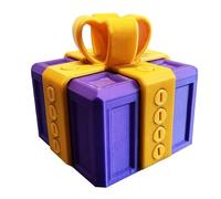 3D Printed Annoying Gifts Box with Screws, Funny Novelty Money Card Holder Storage Case, Prank Cases for Christmas, Halloween, Thanksgiving, 8x8 cm DIY Gifts (Purple)