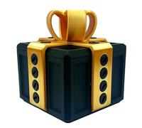 3D Printed Annoying Gifts Box with Screws, Funny Novelty Money Card Holder Storage Case, Prank Cases for Christmas, Halloween, Thanksgiving, 8x8 cm DIY Gifts (Black)