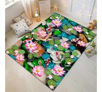 3D Printed Area Rug Plant Rose Doormats Indoor Home Carpets Decor Rugs Home Living Room Carpets, 180 X 280 Cm - Polyester Soft Touch Easy Clean With Rubber Backing -3239680108852