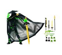 3D Printed Articulated Action Figure - Fourth Generation Multi-Joint Wandering Swordsman With Cloak And Hat | Upgraded Swordsman Doll With Weapons And Hand Shapes | Construction, 5.