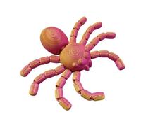 3D Printed Articulated Animal Model Realistic Joint Movement Desktop Ornament Toy for Kids Collectors (Red, 12x5cm)