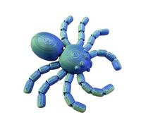 3D Printed Articulated Animal Model Realistic Joint Movement Desktop Ornament Toy for Kids Collectors (Blue, 12x5cm)